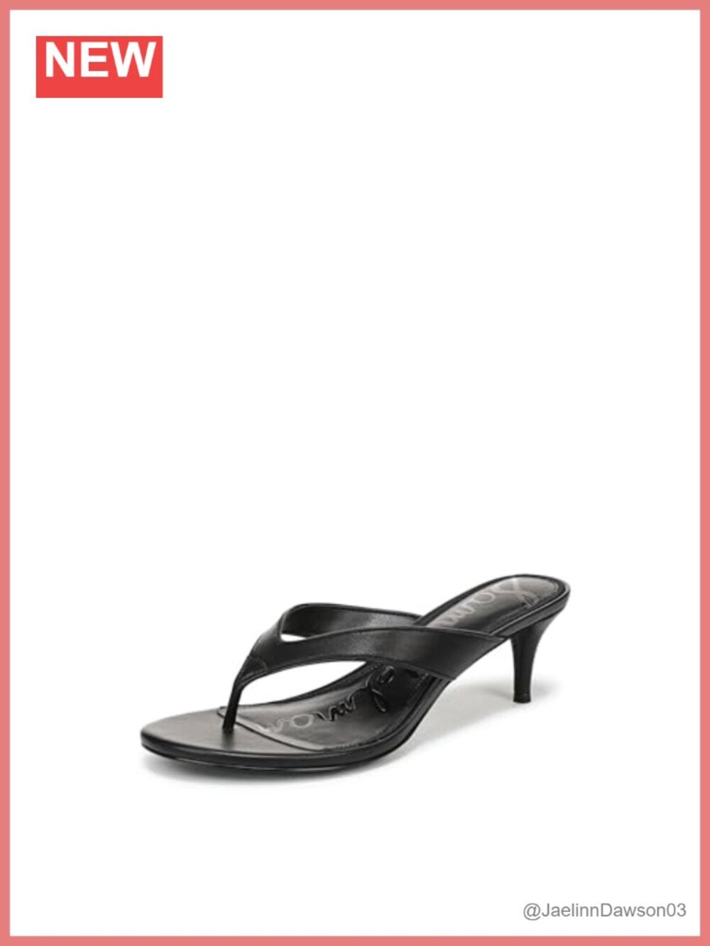 Sam Edelman Amie Kitten Heel Sandals Leather Thong Slip On